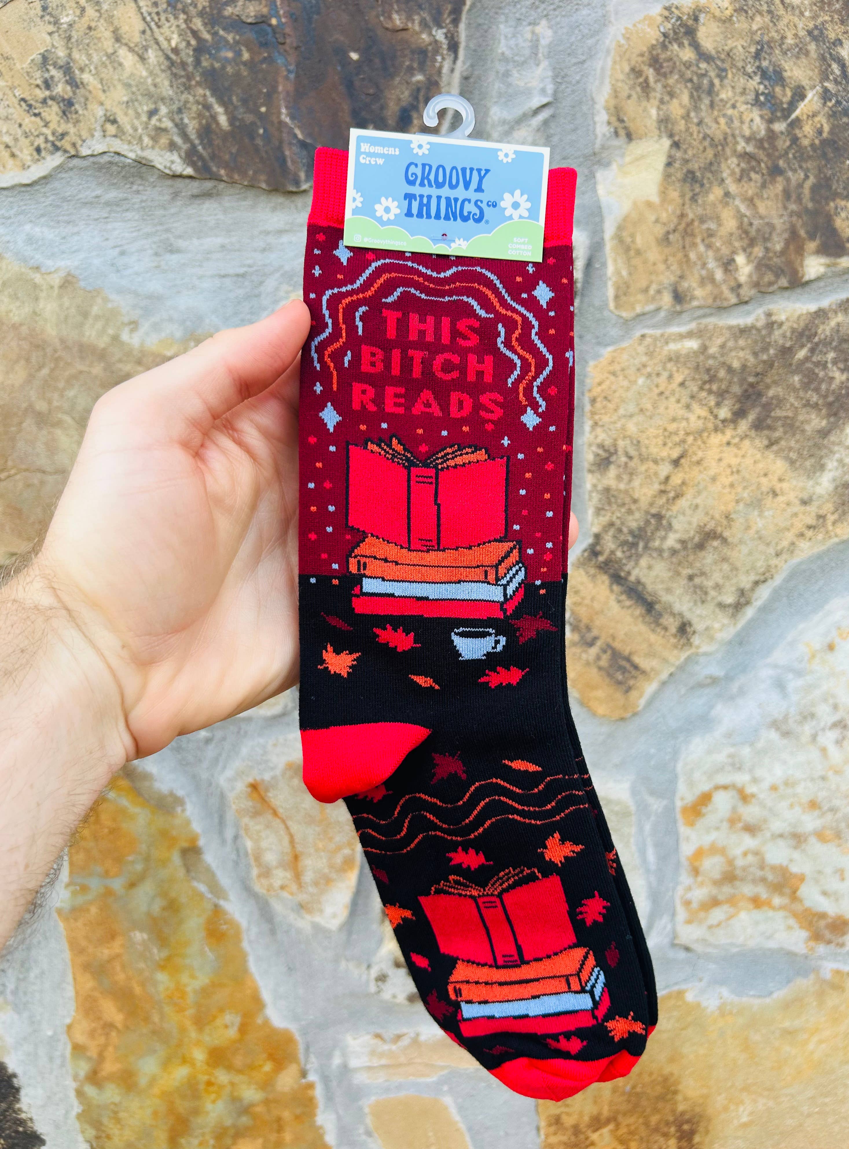 This Bitch Reads Women's Crew Socks
